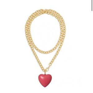 NEW IN BOX Roxanne Assoulin The Big Puffy Heart Charm Necklace.